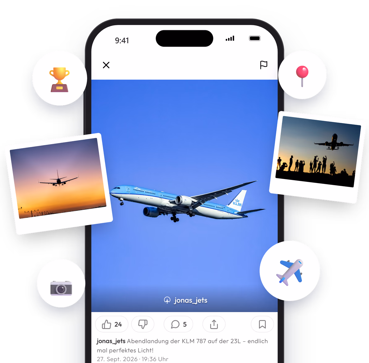 Die Planetrack App auf dem Smartphone